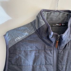 RLX Ralph Lauren Full Zip Vest, Heather Grey, XL